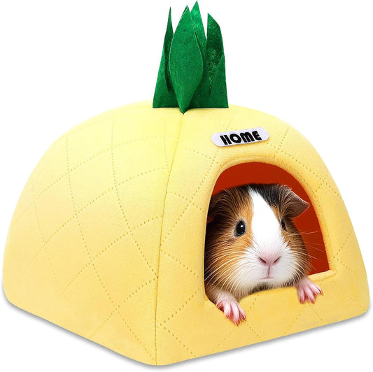 UPINS Guinea Pig Hideout,Guinea Pig Bed Washable Small Animal House Cage Accessories for Chinchillas Hamsters Hedgehogs Ferrets Bearded Dragons and Rats