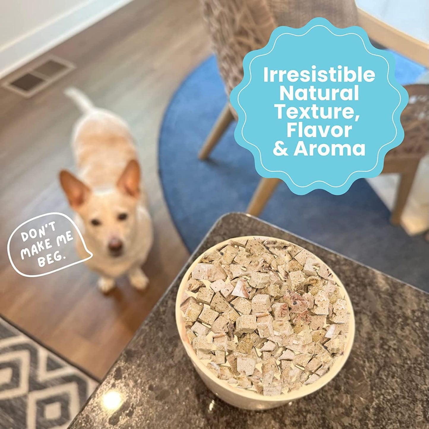 hotspot pets Freeze Dried Beef Liver Treats for Cats & Dogs - 1LB Big Bag- Made in USA,Single Ingredient, All Natural Grain-Free Beef Liver- Perfect for Training, Topper or Reward Snack