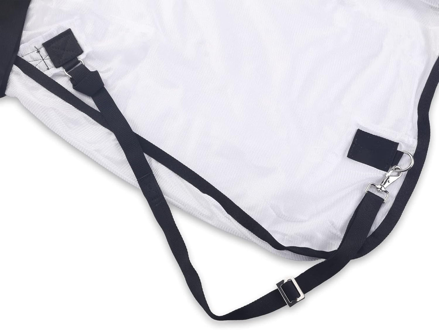 Comfy Mesh Horse Fly Sheet Equine Summer Sheets Stand Neck White 81