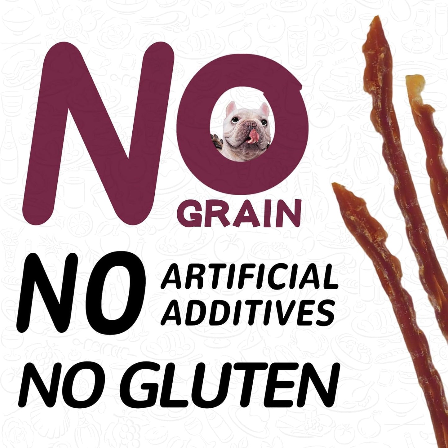 PAWUP Duck Jerky Strips Dog Treats, Training Treats for Dogs w/Taurine, Low Fat, Natural Duck Jerky Cuts for Small Dog, 12.5 oz