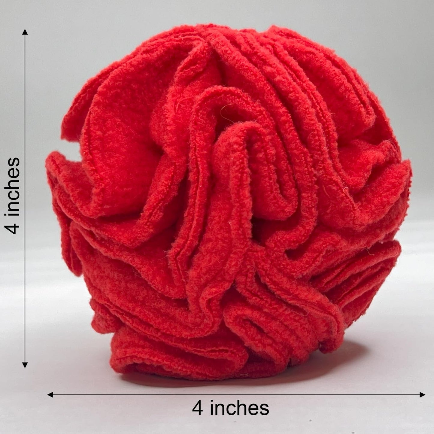 Glory To Dog Puppy and Small Breed Snuffle Interactive Foraging Dog Puzzle Ball Toy Red with Crinkle