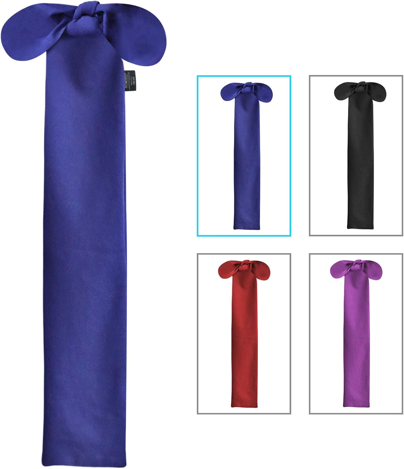 Harrison Howard Stretchy Tail Guard - Breathable Horse Tail Protection, Slip On Design, 2 Strand Closure Straps, 22" L Length - Navy