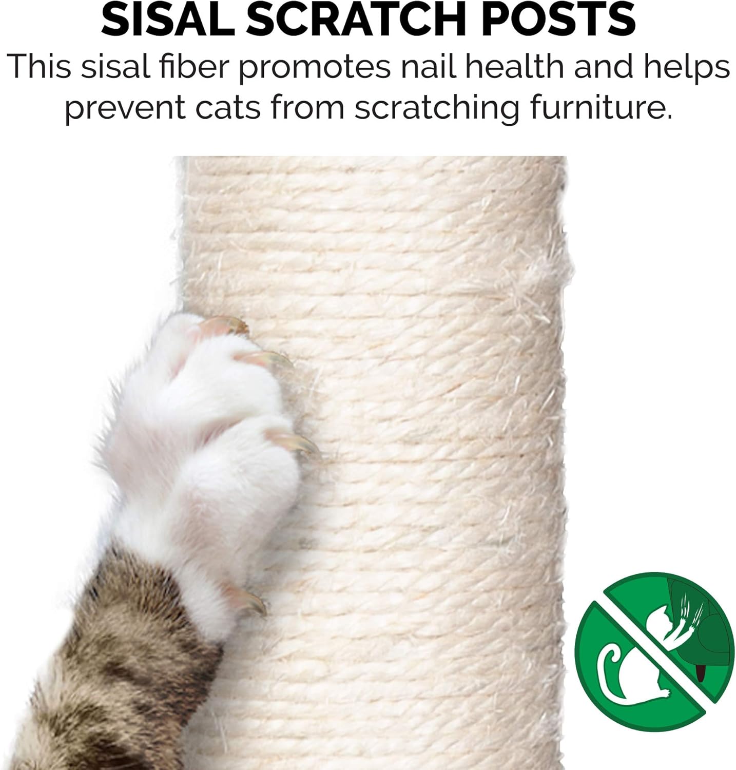 Furhaven 49.5" Tall Cat Tree for Indoor Cats, Ft. Sisal Scratching Posts, Plush Ball Toy, & Busy Box Toy - Tiger Tough Play Stairs Interactive Playground Tower - Cream, One Size