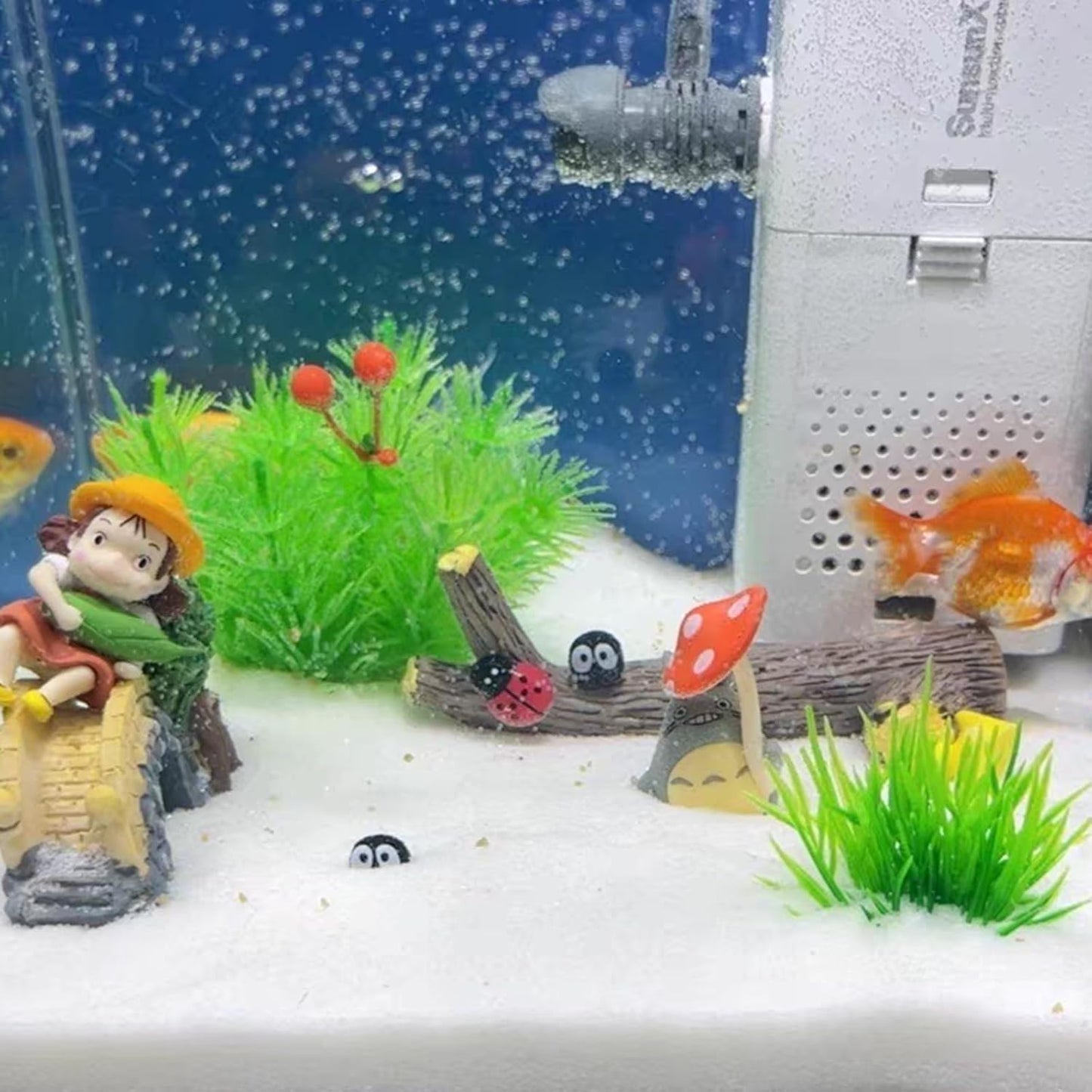 20 lbs Aquarium White Sand, 0.4-0.8 mm Mini Aquarium Gravel for Fish Tank. Decorative Sand for Fish Tank, Paintings, Plants Potted, Fire Pits, Candle, Vase and Crafts