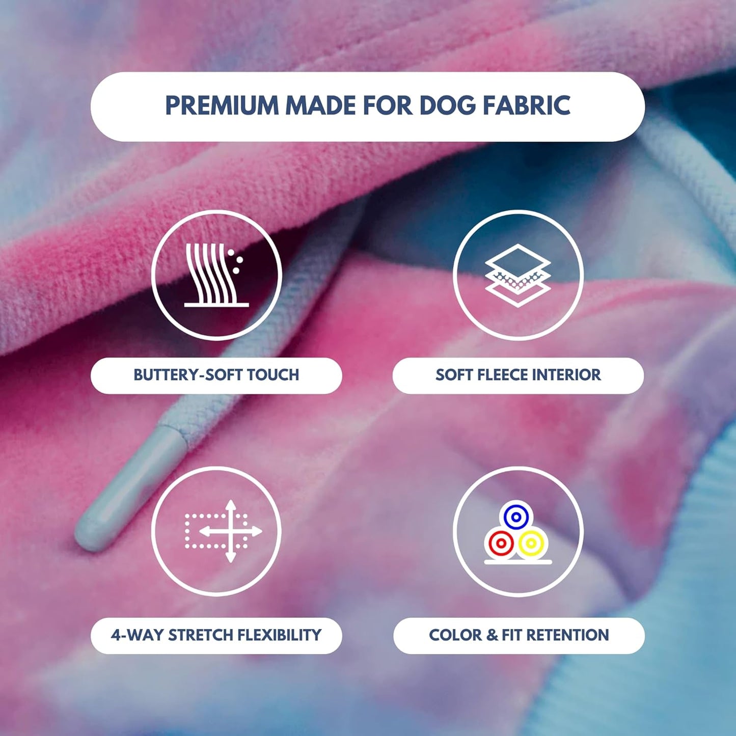 Spark Paws Dog Hoodie – Premium Dog Sweater for Small, Medium, and Large Dogs | Warm Outfits for French Bulldogs, Pitbull, Puppy, Winter Jacket Alternative - Snow Cone - 3XL