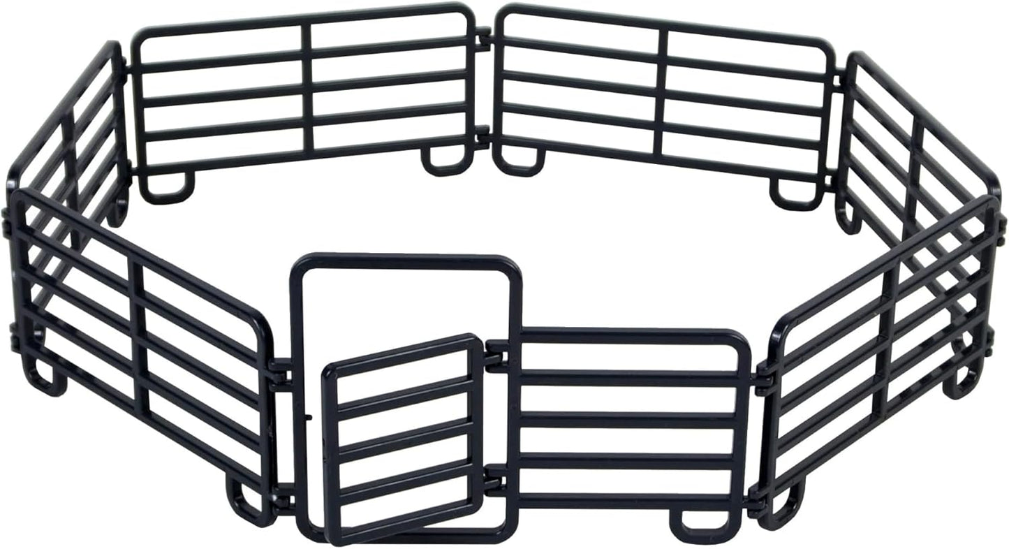 Big Country Toys 7-Piece Corral Fence Panel Set - 1:20 Scale - Farm Toys - Toy Fence Panels