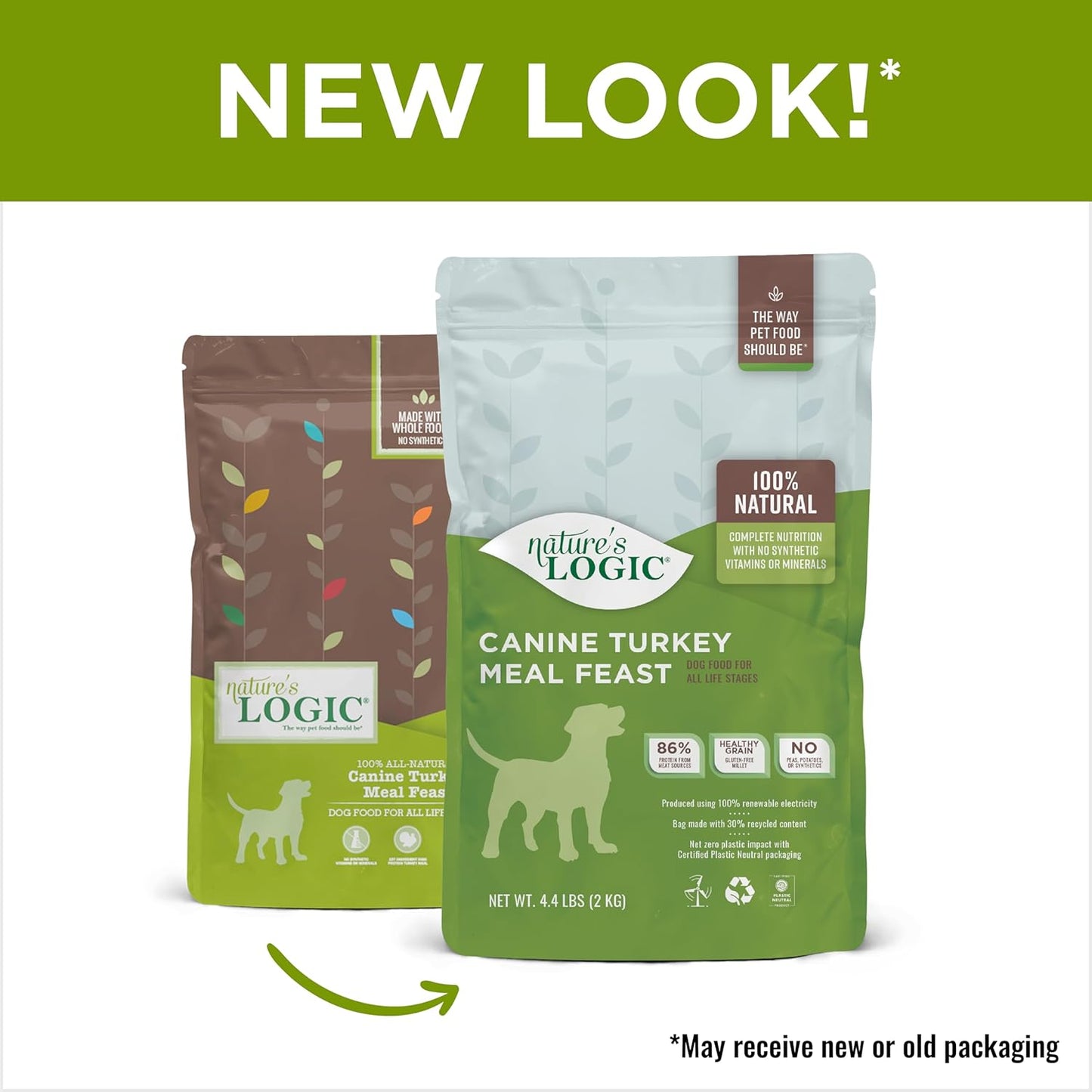 Nature's Logic Canine Turkey Meal Feast, 4.4lbs