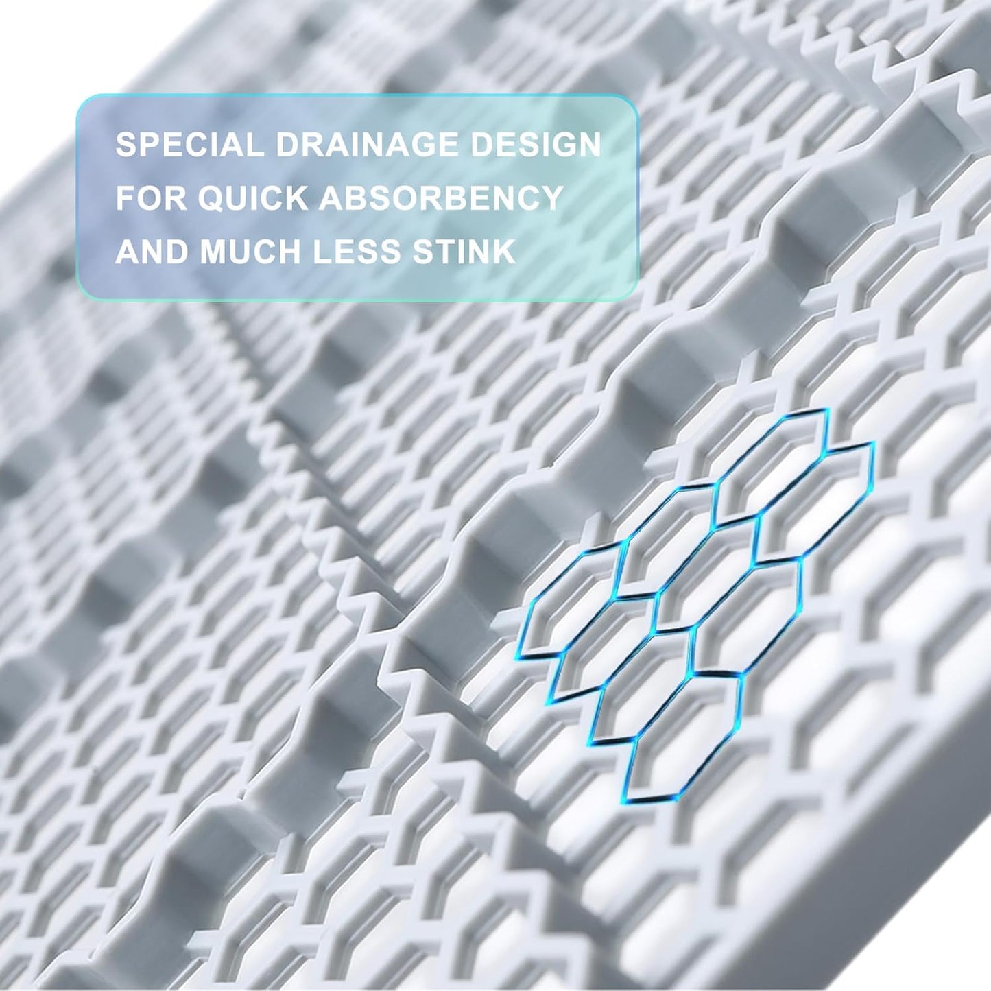 HQ4us Dog Grass Pad with Tray Large 34”×23” Dog Litter Box Toilet with 2×Artificial Grass for Dogs with Hemmed Edge, Pee Pads for Dogs, Realistic, Less Stink, Potty for Balcony