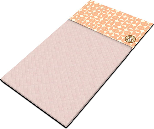 GuineaDad Premium Liner – Fleece Guinea Pig Cage Liner – Ultra-Plush Reusable Fleece Bedding with Waterproof Bottom – (Peach Pie)