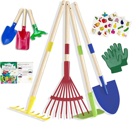Kids Gardening Tools Outdoor Toys Set Backyard Play Educational STEM Learning Pretend Toys Outdoor Indoor for Toddlers Kids Boys Girls