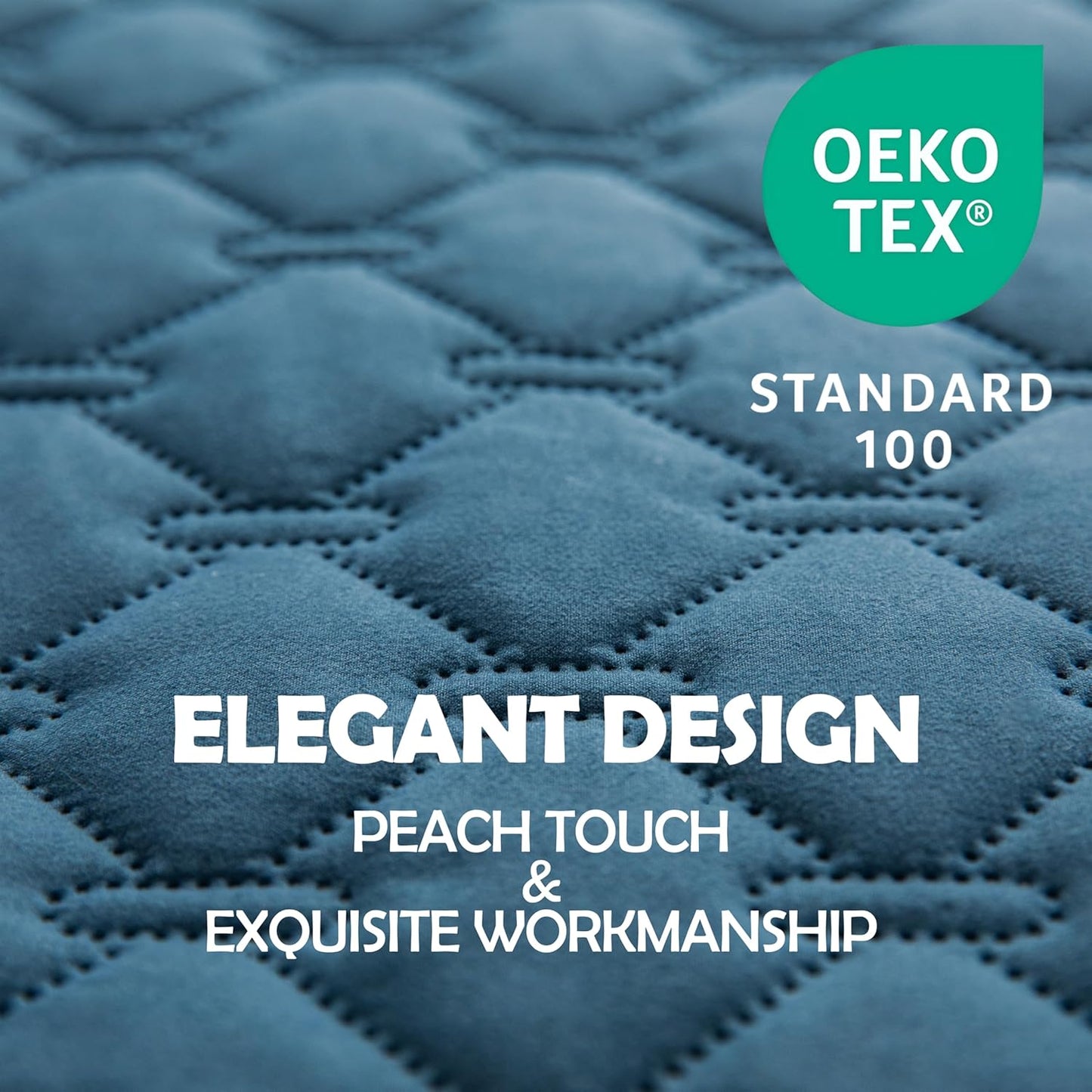 gogobunny 100% Double-Sided Waterproof Dog Bed Cover Pet Blanket Sofa Couch Furniture Protector for Puppy Large Dog Cat, Reversible (82x102 Inch (Pack of 1), Dark Blue/Light Blue)