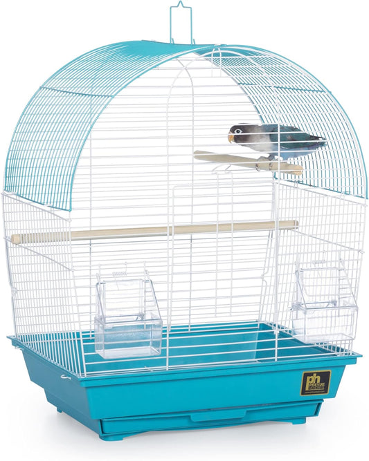 Prevue Pet Products South Beach Dome Top Bird Cage, Teal (SP50071),14 1/8" L x 11 1/4" W x 18 1/8" H