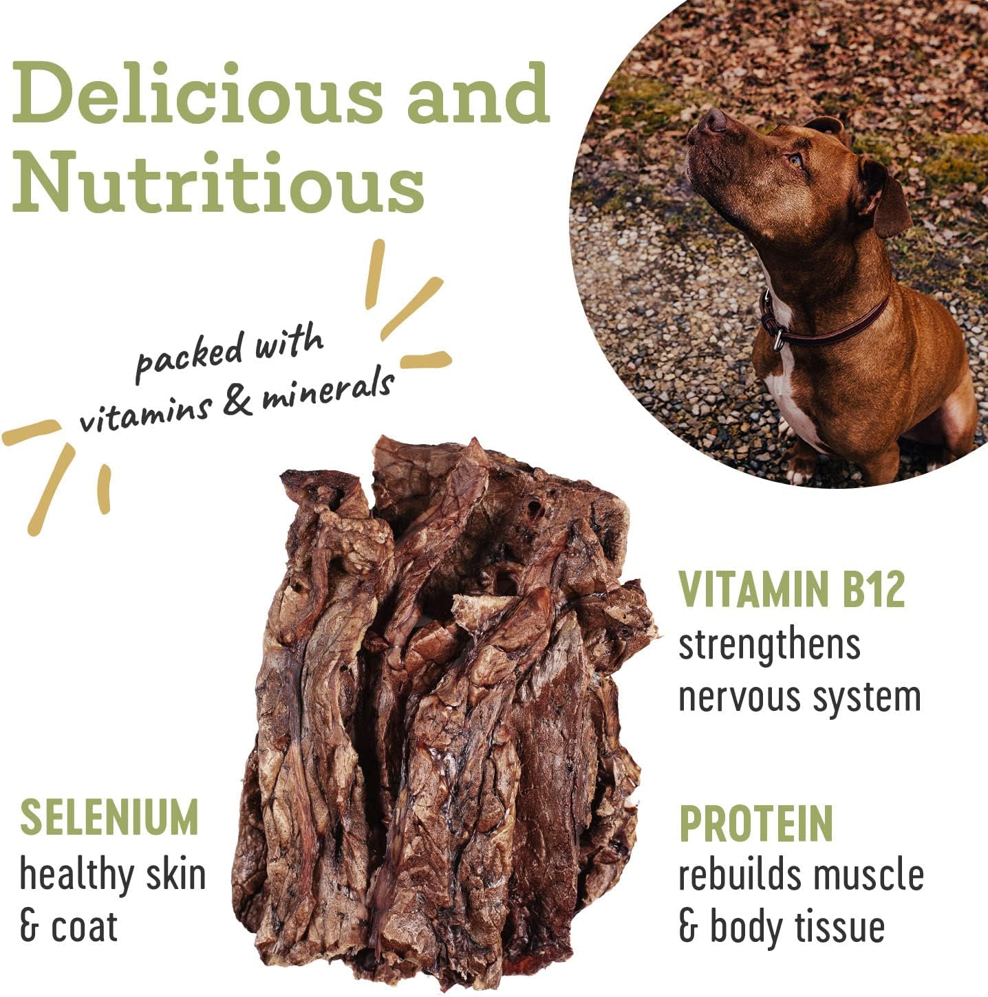Farm Hounds - Beef Lung - Premium Natural Beef Lung Jerky for Dogs - Made from 100% Humanely Raised Cattle - Organ Treat - Great for Training & Treats - No Added Fillers - Made in USA - 2 oz - 1 Pack