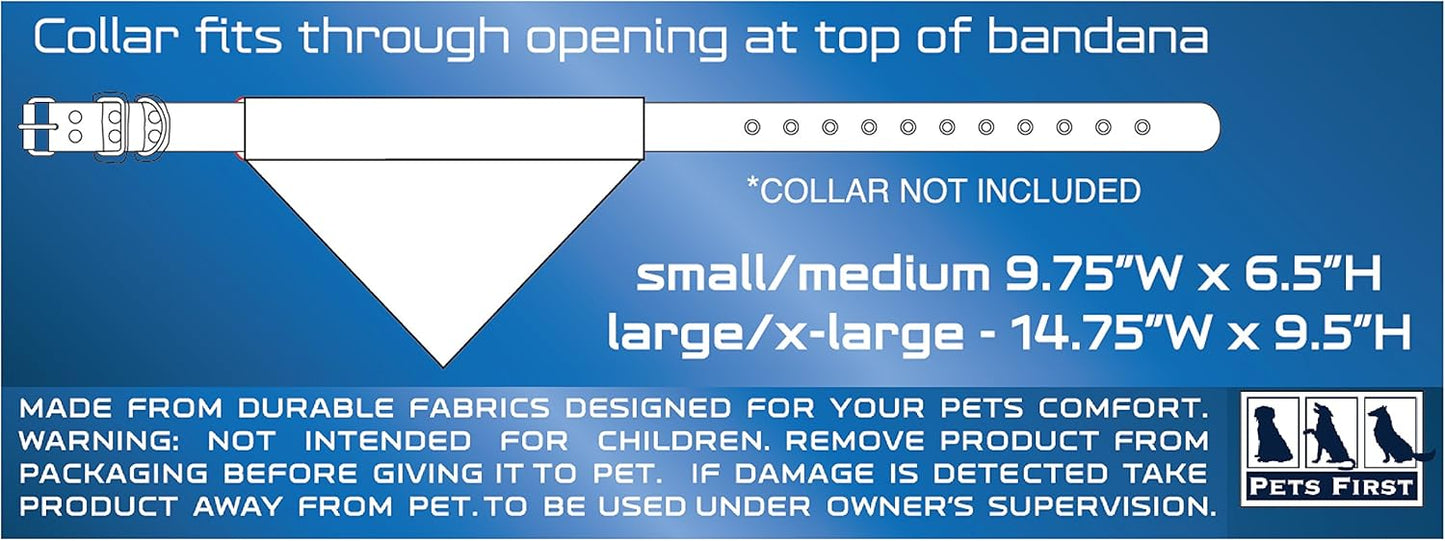 Pets First Collegiate Pet Accessories, Reversible Bandana, Penn State Nittany Lions, Large/X-Large