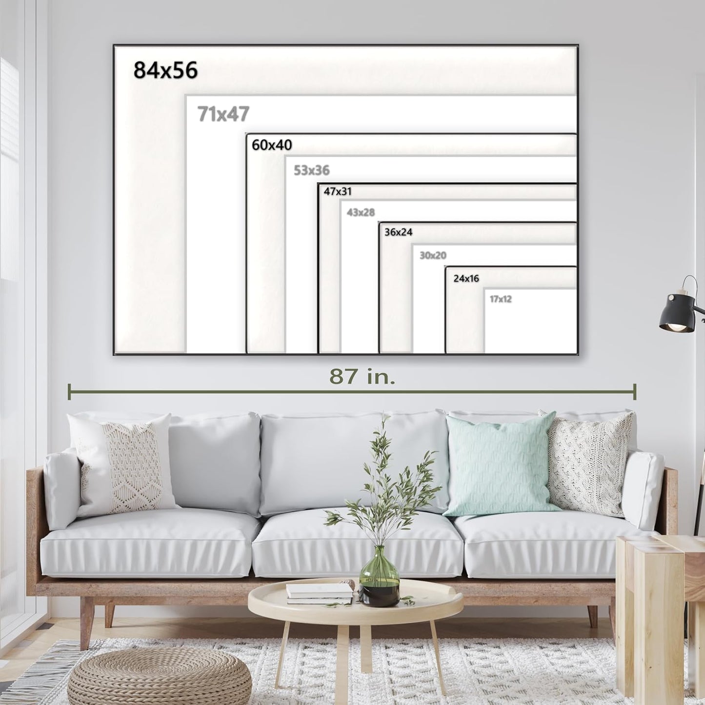 Nature Wall Art Prints - Ocean Forest Mountain Lake Canvas Landscapes - Small to Extra Large Living Room Bedroom Kitchen Bathroom Décor (Serenity in the Forest, 31L" x 47W" - 3 Panels)