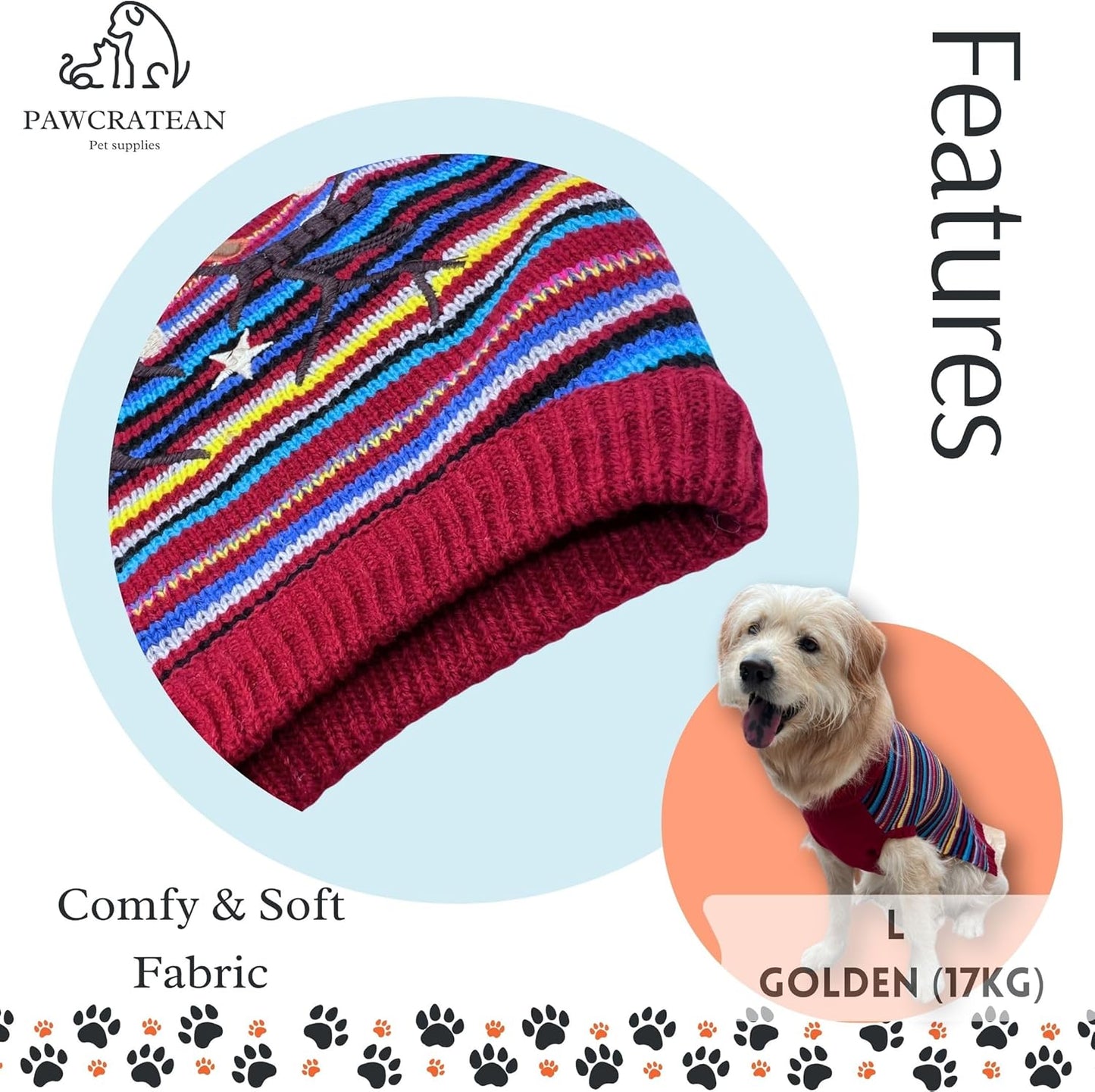 Cute Sweater for Dogs and Cats Soft Flannel Pet Outfit Warm and Cozy Animal Hoodie Small to Large Pet Clothes for Halloween Parties and Everyday Wear (Small, Colorful Deer)