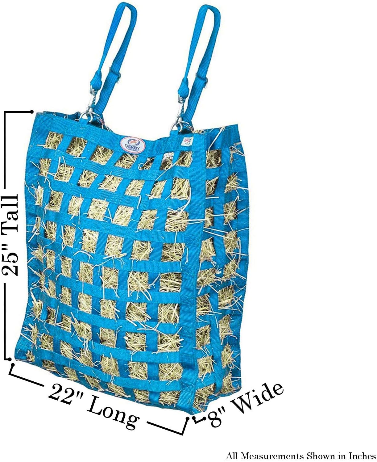 Derby Originals Superior Slow Feeder Horse Hay Bag with Super Tough Bottom and 1 Year Warranty