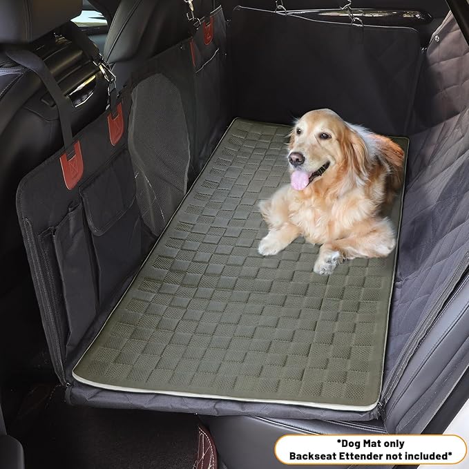 Non-Slip Pet Bed Mat for Truck Back Seat Extender, Hair Resistant Dog Blanket for Hard Bottom Dog Car Seat Cover, Anti Slip Pet Linner Backseat Cover Graphite/XL