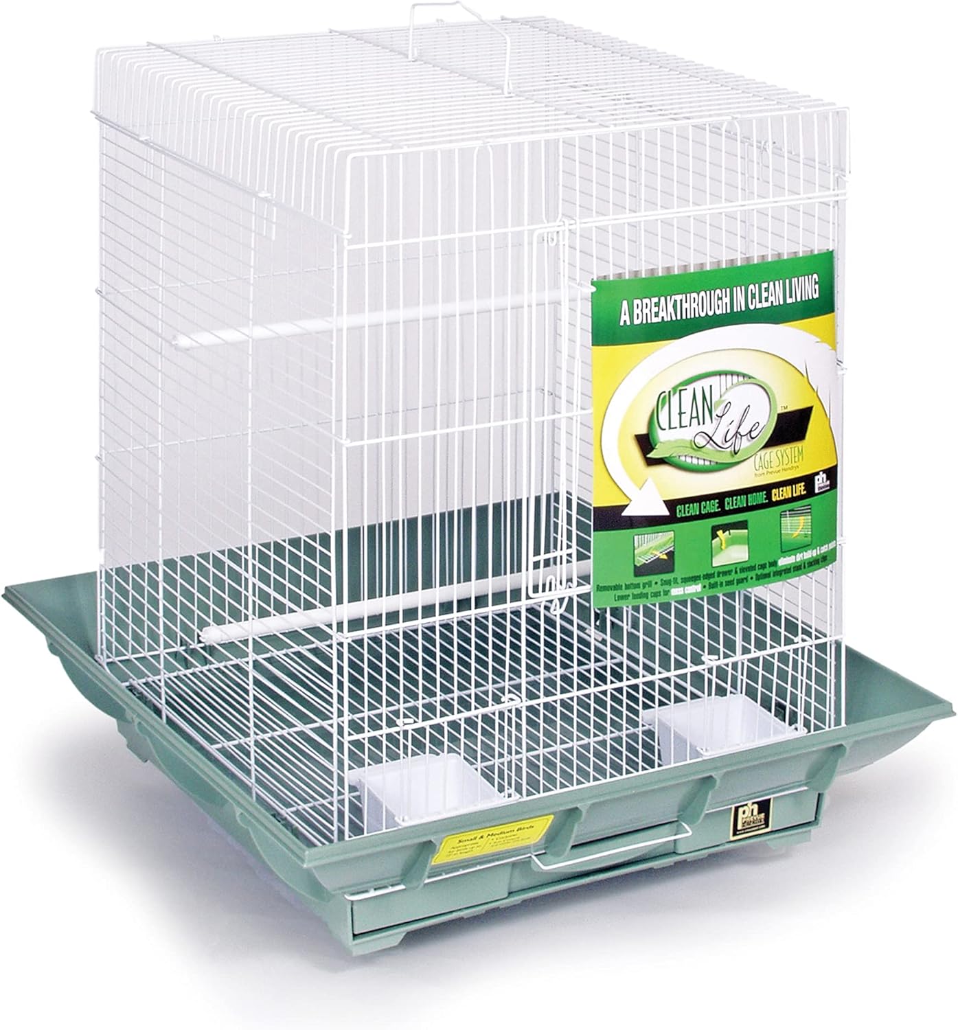 Prevue Hendryx SP850R/B Clean Life Cockatiel Cage, Red and Black