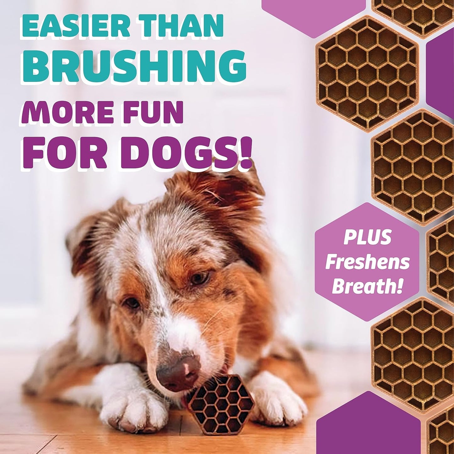 Dog Dental Treats – Vet VOHC Approved – Delicious Chicken Protein – Removes Tartar with Cleaning Comb Shape – Dental Dog Treats for Small Dogs (12oz, 21 Count)