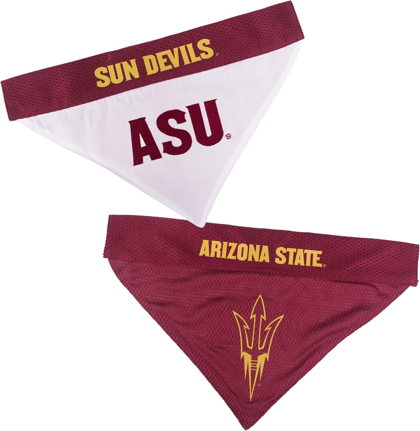 Pets First Collegiate Pet Accessories, Reversible Bandana, Arizona State Sun Devils, Small/Medium