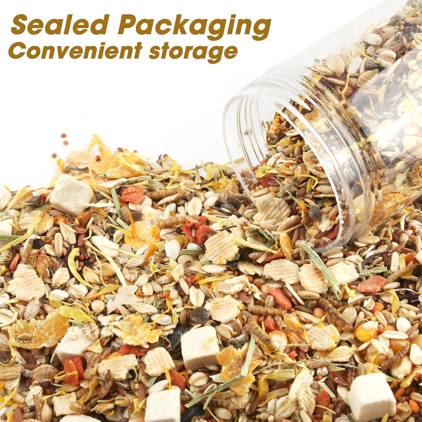 Gourmet Hamster & Gerbil Food, Dry Food for Hamsters-Supports Healthy Digestion and Healthy Teeth Unique Edible Treats for Guinea Pigs, Hamsters, Gerbils