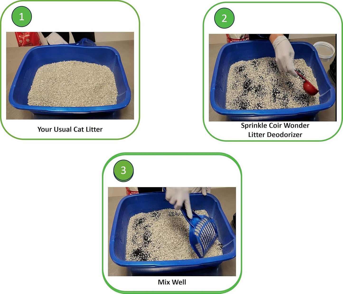 Cat Litter Deodorizer – 2.2 Lb Activated Charcoal Carbon – Odor Eliminator for Litter Box, Chicken Coop, Small Animal Enclosures – Extends Litter Life – Natural Pet Odor Control Granules