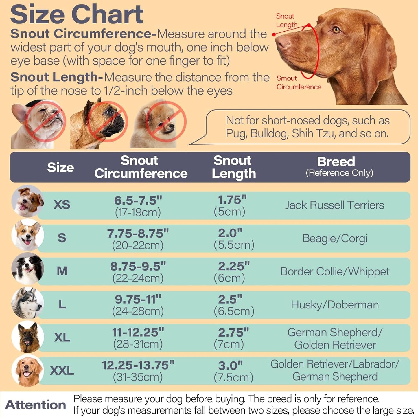 LUCKYPAW Dog Muzzle for Large Medium Small Dogs, Patented Mesh Muzzle to Prevent Biting Chewing Eating, Soft Mouth Guard with Front Opening Design for Drinking Panting(Black, XL)