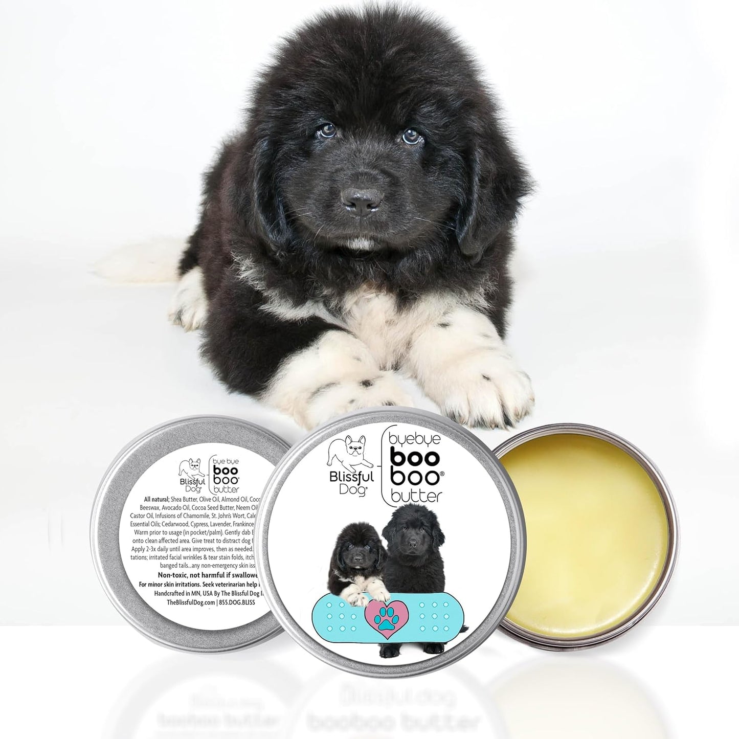 The Blissful Dog Newfoundland Boo Boo Butter, 16 oz.