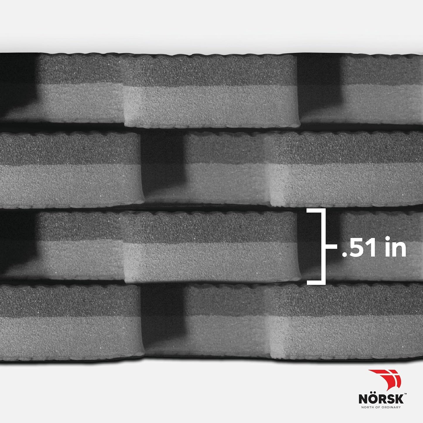 Norsk Multi-Purpose Reversible Floor Mats - EVA Interlocking Foam Tiles (Gray/Black 32 Tiles - 128 sq. Ft. 1/2" Thick)