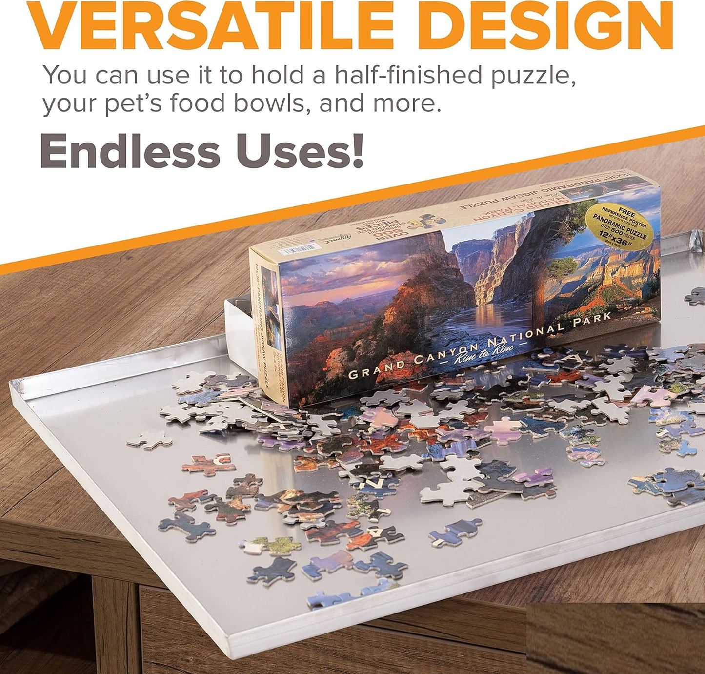 40.38" x 24.25" Metal Replacement Dog Crate Pan Chew Proof Crack Proof Pet Kennel Tray Central Dog Training Crate Pan Pet Supplies, Stainless Steel, 1" H