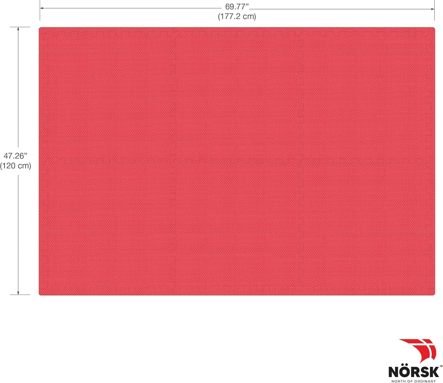 Norsk Dual-Sided Reversible 1/2" Foam Exercise Mats for Home Gym - Interlocking EVA Foam Tiles