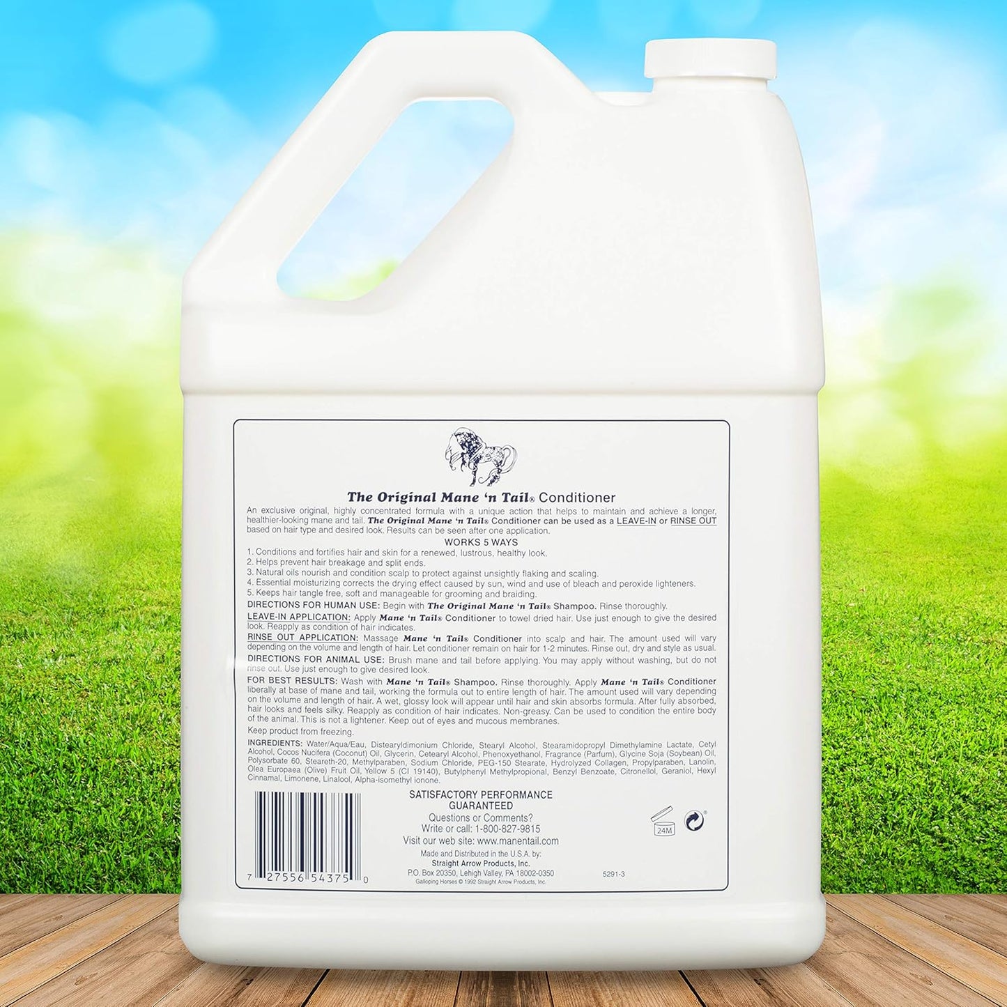 Mane 'n Tail Conditioner Gallon, for Soft Silky Hair. For Horses and Humans! (128 Fl Oz)