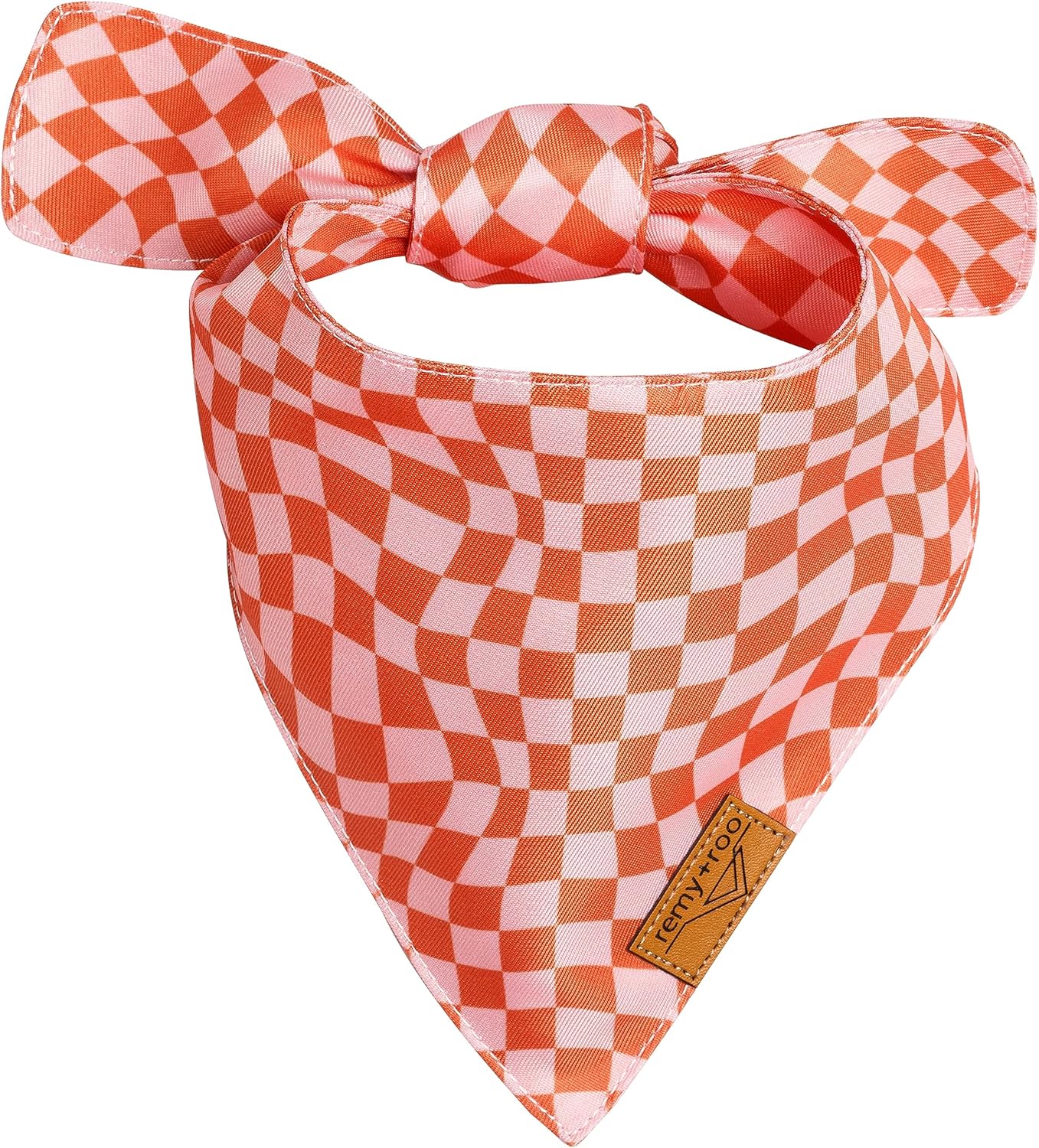 Remy+Roo Small Spring Dog Bandanas - 4 Pack Daisy Set | Premium Durable Adjustable Polyester Fabric | Patented Shape Girl Dog Bandana, Floral Dog Bandana