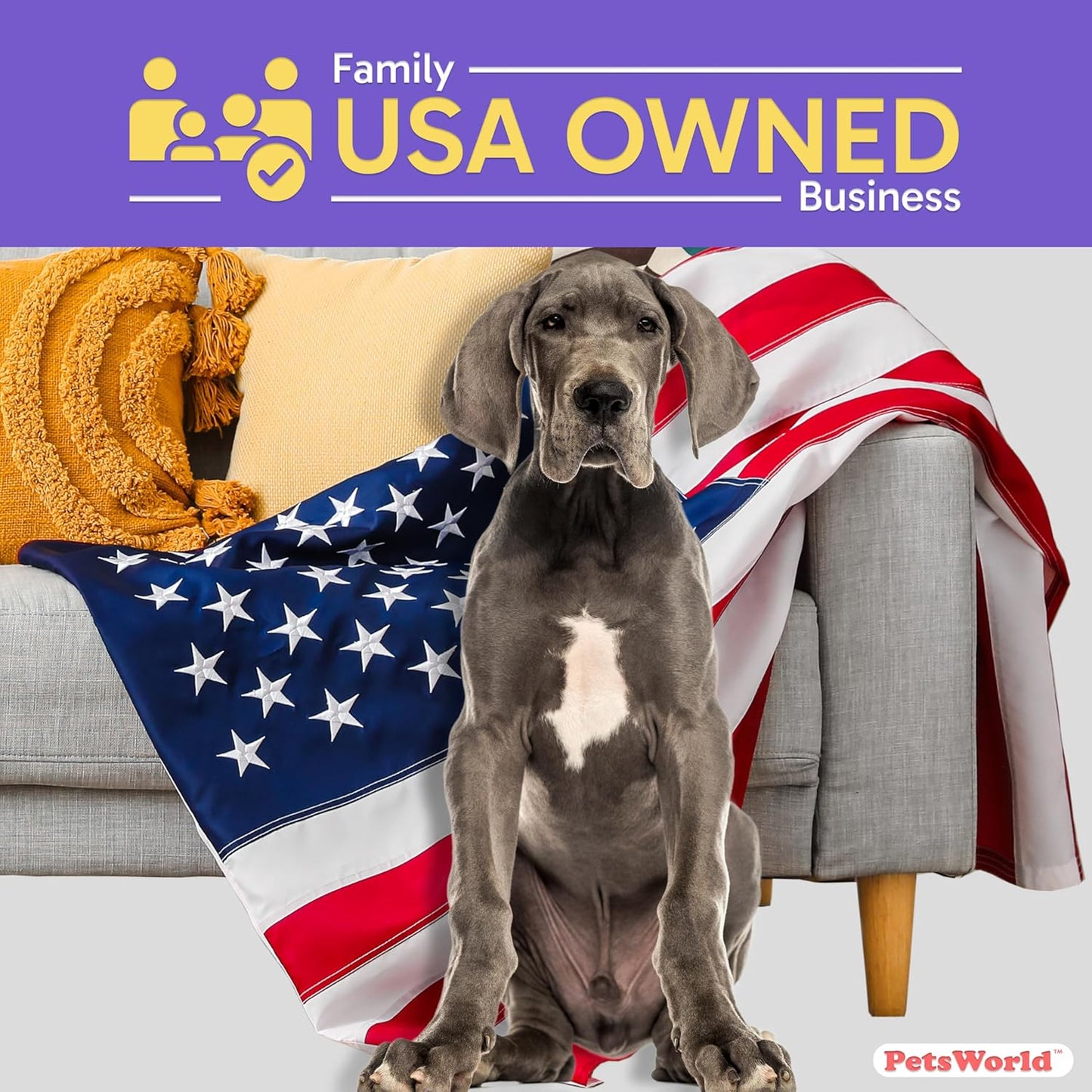 PETSWORLD Giant Dog Potty Pads, Odor-Eliminating, 36" x 36", Ultra Absorbent 5-Layer Leak-Proof Training Pads for Dogs & Cats (36x36, 300 Count)