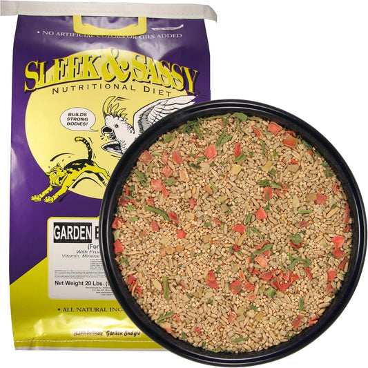 SLEEK & SASSY Garden Budgie (Parakeet) Food (20 lbs.)