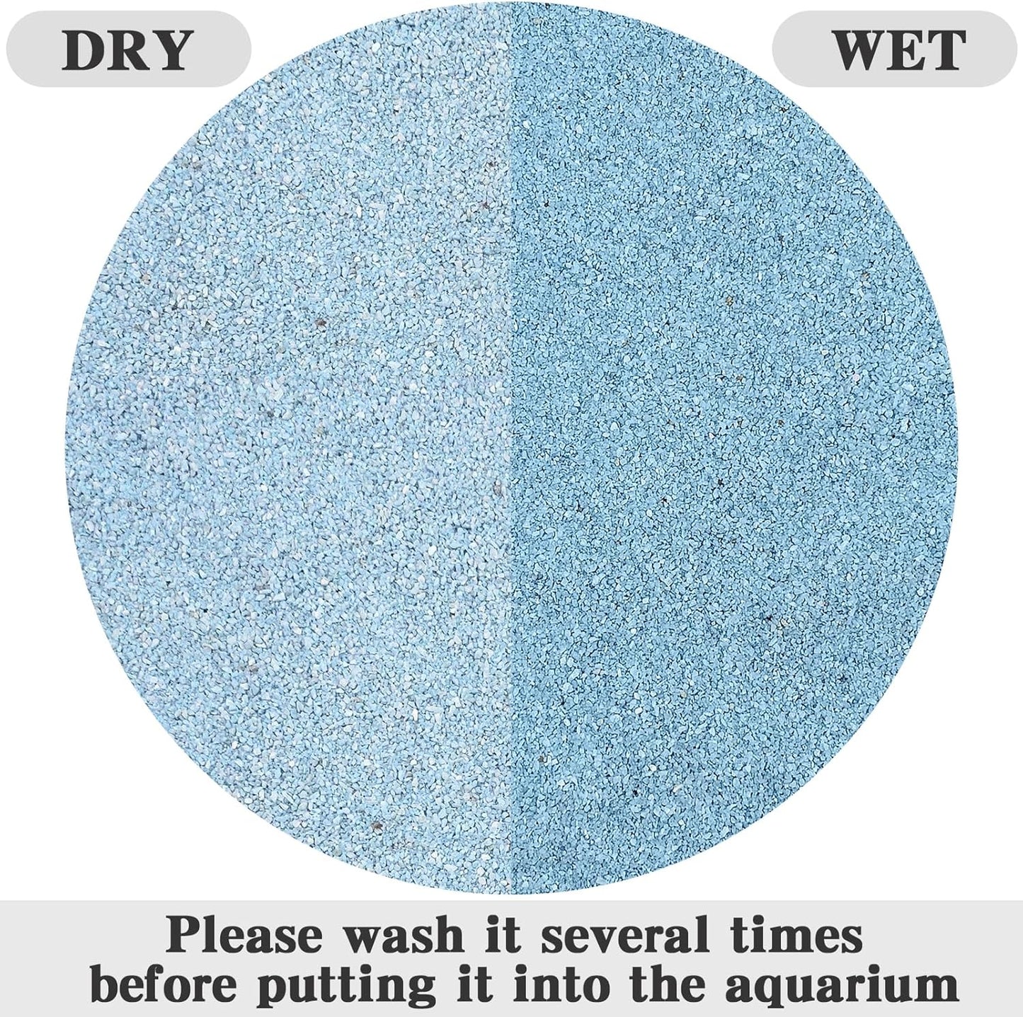 10 lbs Blue Sand Aquarium Substrate, 0.4-0.8 mm Decorative Sand for Aquarium, Fish Tank, Paintings, Candle, Vase, Wedding Ceremony, Arts Crafts and Bowl Fillers