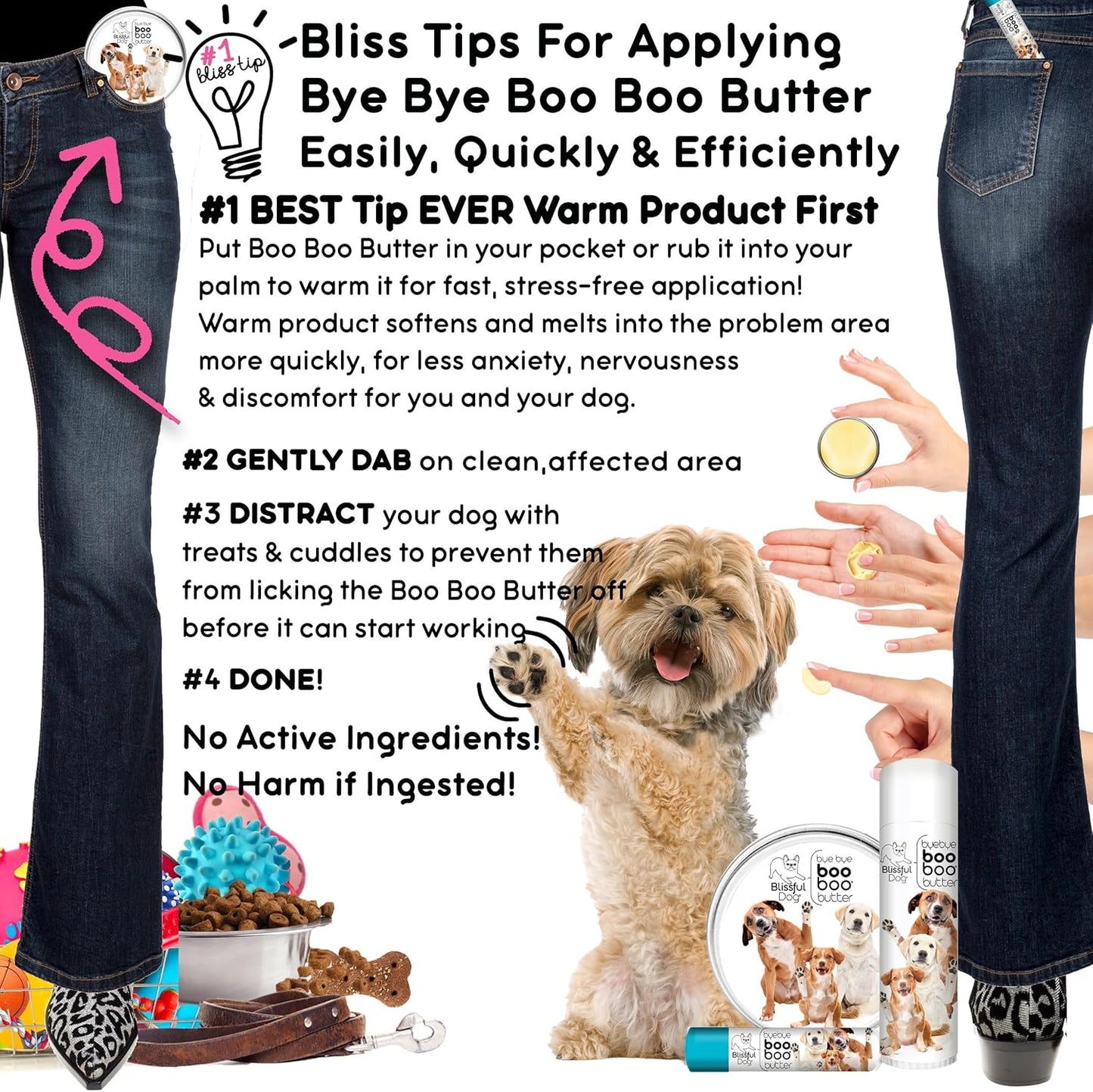 The Blissful Dog Mixed Breed Boo Butter, 4 oz